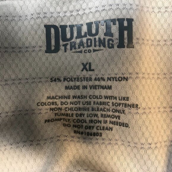 Duluth Men Polo Shirt Size XL Short Sleeve Striped Green Casual Pullover Classic - Picture 7 of 8